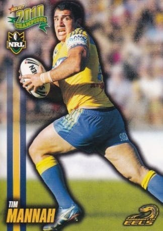 2010 NRL Champions Common Card - Base 118 Tim Mannah Parramatta Eels