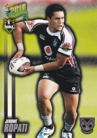 2010 NRL Champions Common Card - Base 181 Jerome Ropati New Zealand Warriors
