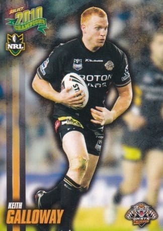 2010 NRL Champions Common Card - Base 187 Keith Galloway Wests Tigers