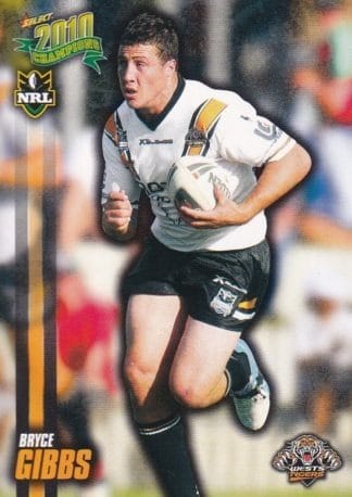 2010 NRL Champions Common Card - Base 188 Bryce Gibbs Wests Tigers
