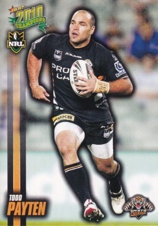 2010 NRL Champions Common Card - Base 195 Todd Payten Wests Tigers