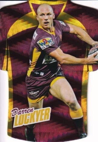2010 NRL Champions Parallel Holofoil Jersey - JDC004 Darren Lockyer Brisbane Broncos