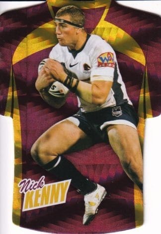 2010 NRL Champions Parallel Holofoil Jersey - JDC009 Nick Kenny Brisbane Broncos