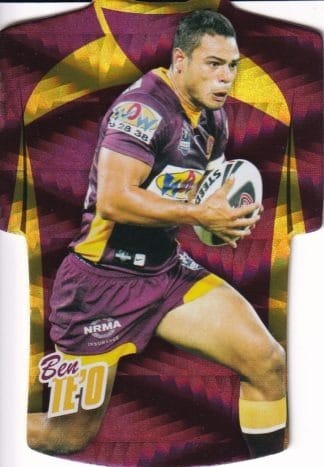 2010 NRL Champions Parallel Holofoil Jersey - JDC013 Ben Te'o Brisbane Broncos