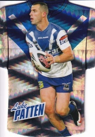 2010 NRL Champions Parallel Holofoil Jersey - JDC025 Luke Patten Canterbury Bulldogs