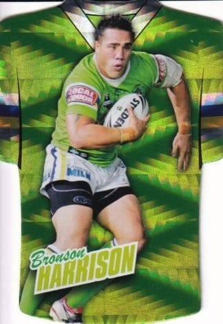 2010 NRL Champions Parallel Holofoil Jersey - JDC030 Bronson Harrison Canberra Raiders