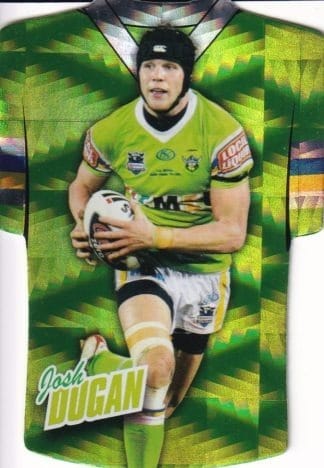 2010 NRL Champions Parallel Holofoil Jersey - JDC032 Josh Dugan Canberra Raiders