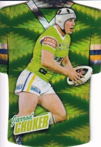 2010 NRL Champions Parallel Holofoil Jersey - JDC037 Jarrod Croker Canberra Raiders