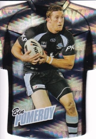 2010 NRL Champions Parallel Holofoil Jersey - JDC047 Ben Pomeroy Cronulla Sharks