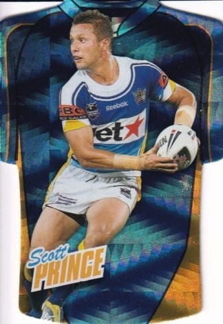 2010 NRL Champions Parallel Holofoil Jersey - JDC052 Scott Prince Gold Coast Titans