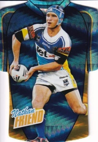 2010 NRL Champions Parallel Holofoil Jersey - JDC056 Nathan Friend Gold Coast Titans