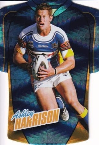2010 NRL Champions Parallel Holofoil Jersey - JDC058 Ashley Harrison Gold Coast Titans