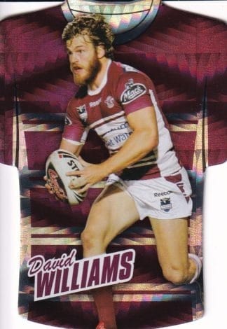 2010 NRL Champions Parallel Holofoil Jersey - JDC064 David Williams Manly Sea Eagles