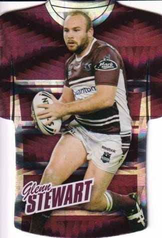 2010 NRL Champions Parallel Holofoil Jersey - JDC074 Glenn Stewart Manly Sea Eagles