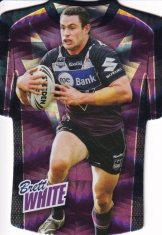 2010 NRL Champions Parallel Holofoil Jersey - JDC087 Brett White Melbourne Storm