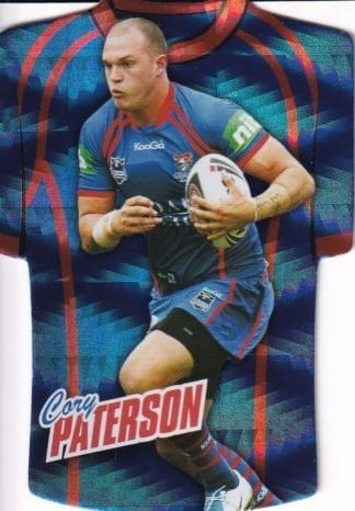 2010 NRL Champions Parallel Holofoil Jersey - JDC095 Cory Paterson Newcastle Knights