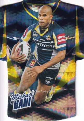 2010 NRL Champions Parallel Holofoil Jersey - JDC101 Michael Bani North Queensland Cowboys