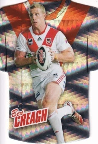2010 NRL Champions Parallel Holofoil Jersey - JDC139 Ben Creagh St George Dragons