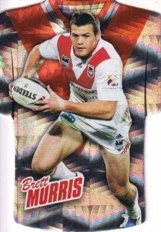 2010 NRL Champions Parallel Holofoil Jersey - JDC140 Brett Morris St George Dragons