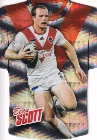2010 NRL Champions Parallel Holofoil Jersey - JDC142 Beau Scott St George Dragons