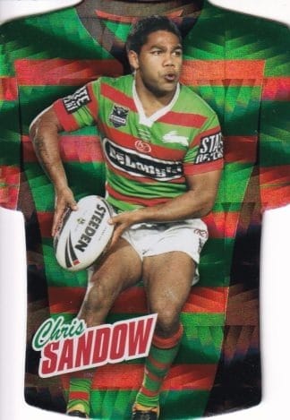 2010 NRL Champions Parallel Holofoil Jersey - JDC155 Chris Sandow South Sydney Rabbitohs