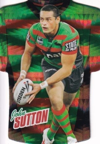 2010 NRL Champions Parallel Holofoil Jersey - JDC158 John Sutton South Sydney Rabbitohs