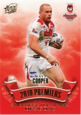 2010 NRL Premiers Set - PC05 Matt Cooper St George Dragons