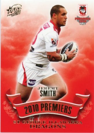 2010 NRL Premiers Set - PC14 Jeremy Smith St George Dragons