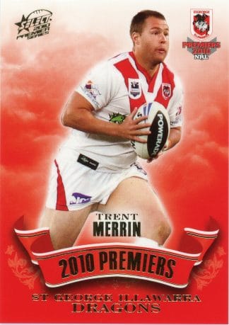 2010 NRL Premiers Set - PC16 Trent Merrin St George Dragons