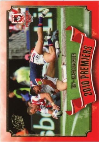 2010 NRL Premiers Set - PC20 Mark Gasnier St George Dragons