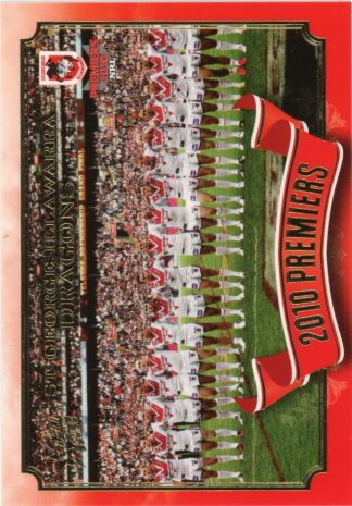2010 NRL Premiers Set - PC25 Team Photo St George Dragons