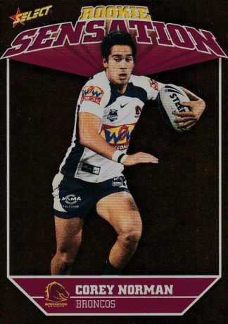 2011 NRL Champions Rookie Sensation - RS02 Corey Norman Brisbane Broncos