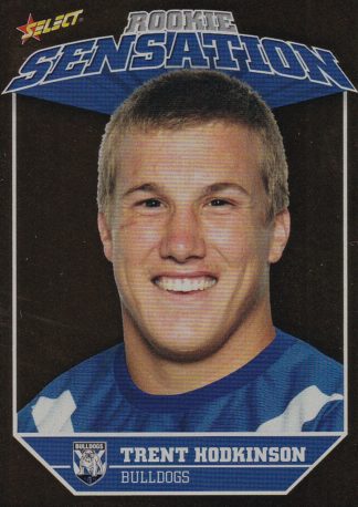 2011 NRL Champions Rookie Sensation - RS03 Trent Hodkinson Canterbury Bulldogs