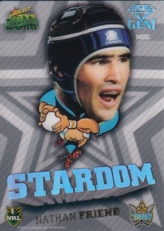 2011 NRL Champions Stardom Gem - MG06 Nathan Friend Gold Coast Titans