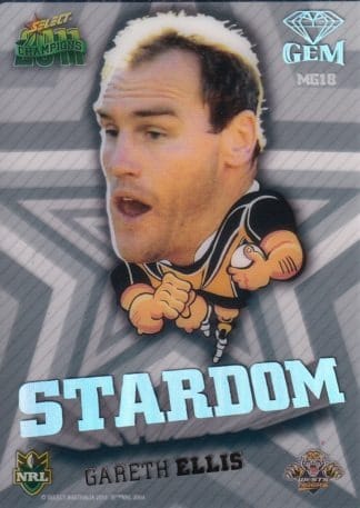 2011 NRL Champions Stardom Gem - MG18 Gareth Ellis Wests Tigers
