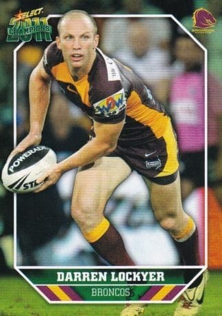 2011 NRL Champions Common Card - Base 005 Darren Lockyer Brisbane Broncos