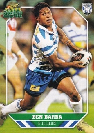 2011 NRL Champions Common Card - Base 021 Ben Barba Canterbury Bulldogs