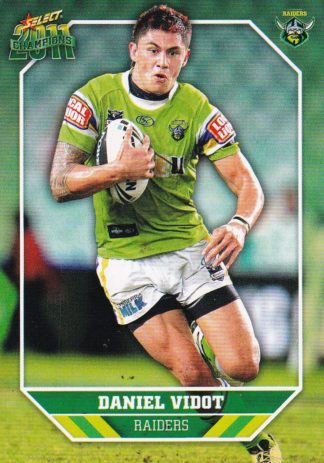 2011 NRL Champions Common Card - Base 035 Daniel Vidot Canberra Raiders
