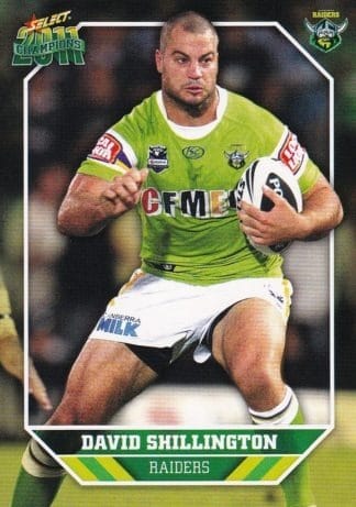 2011 NRL Champions Common Card - Base 039 David Shillington Canberra Raiders