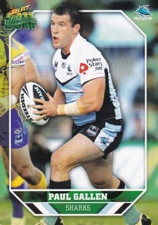2011 NRL Champions Common Card - Base 041 Paul Gallen Cronulla Sharks