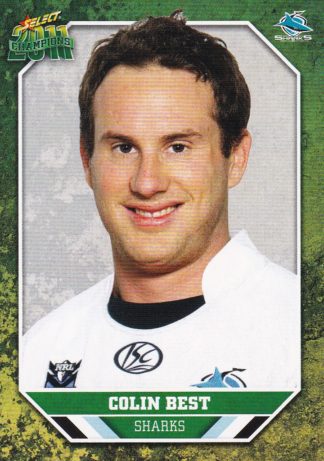2011 NRL Champions Common Card - Base 043 Colin Best Cronulla Sharks