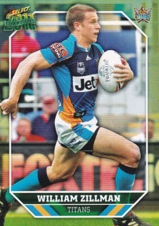 2011 NRL Champions Common Card - Base 064 William Zillman Gold Coast Titans