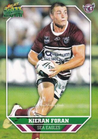 2011 NRL Champions Common Card - Base 072 Kieran Foran Manly Sea Eagles