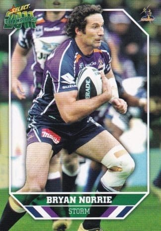 2011 NRL Champions Common Card - Base 082 Bryan Norrie Melbourne Storm