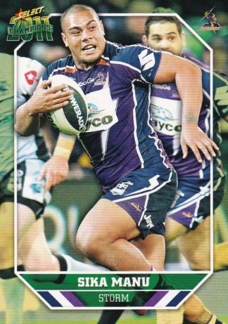 2011 NRL Champions Common Card - Base 085 Sika Manu Melbourne Storm