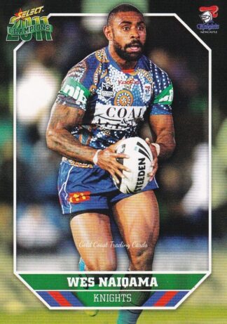 2011 NRL Champions Common Card - Base 091 Wes Naiqama Newcastle Knights