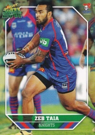 2011 NRL Champions Common Card - Base 099 Zeb Taia Newcastle Knights