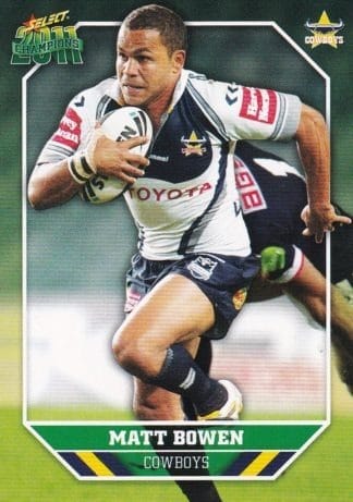 2011 NRL Champions Common Card - Base 103 Matt Bowen North Qld Cowboys