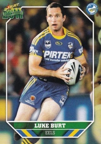 2011 NRL Champions Common Card - Base 114 Luke Burt Parramatta Eels