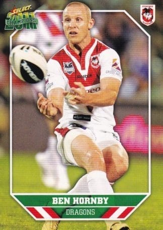 2011 NRL Champions Common Card - Base 137 Ben Hornby St George Dragons
